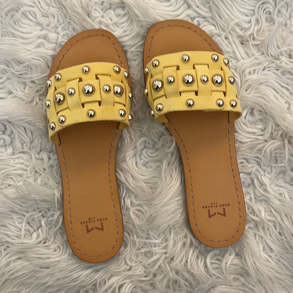 Yellow Marc Fisher slides
